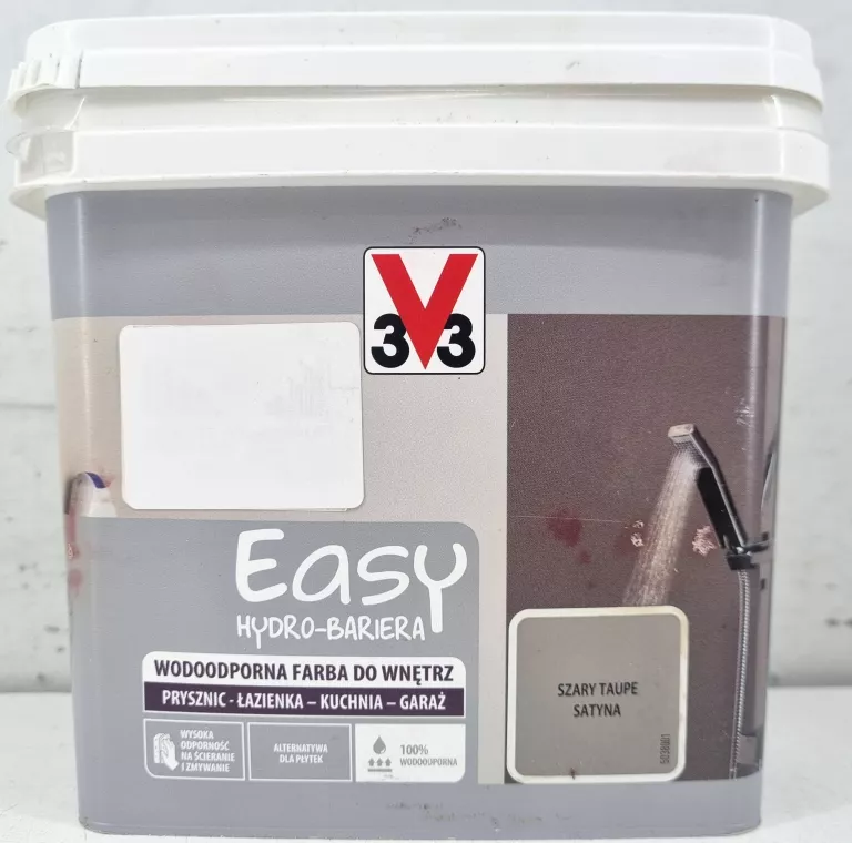 FARBA 3V3 EASY HYDRO BARIERA 0,75 L KOLOR: SZARY TAUPE SATYNA 5038001
