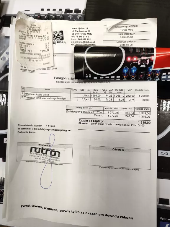 KONTROLER AMERICAN AUDIO VMS5 KOMPLET