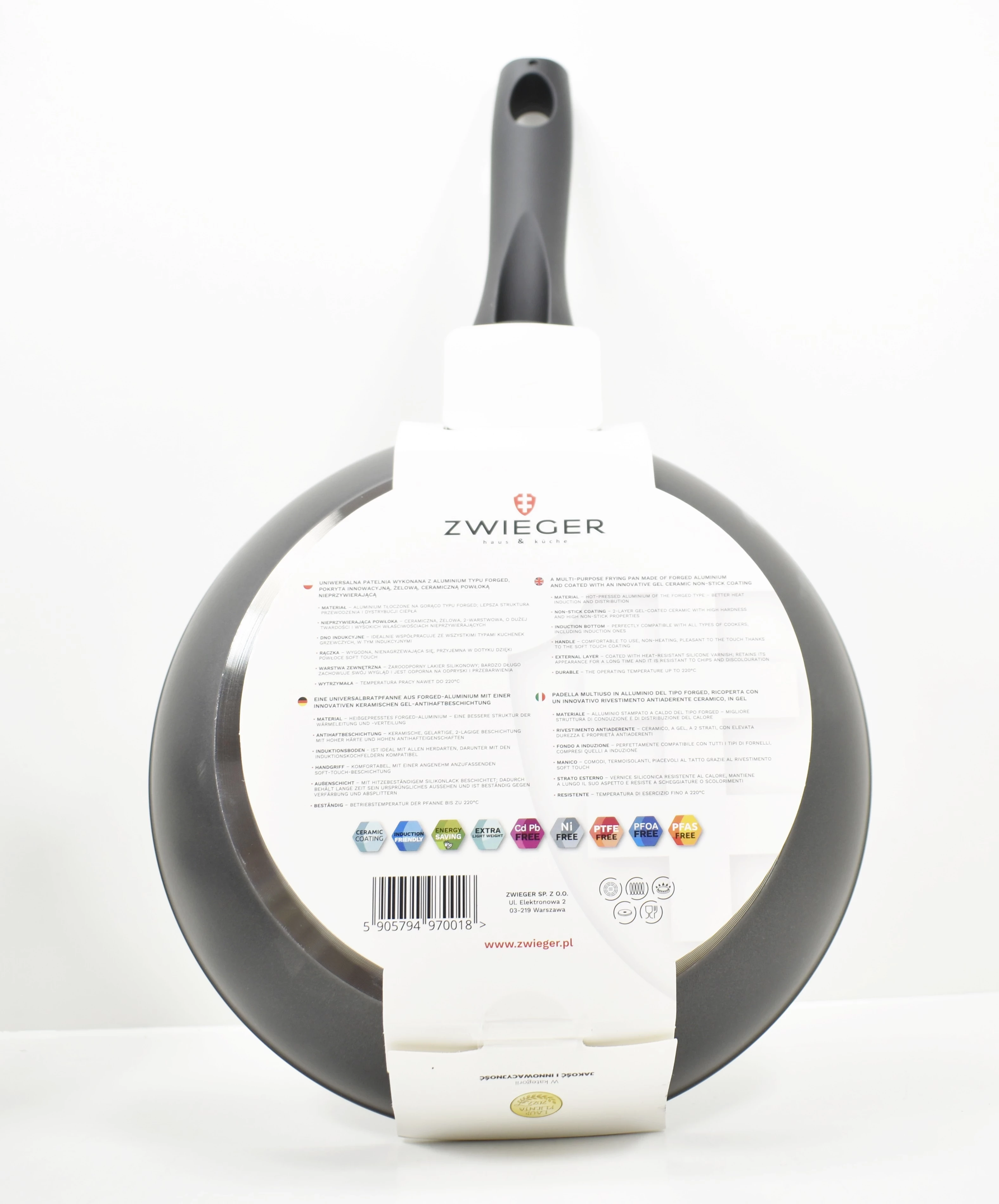 patelnia-zwieger-rocca-24cm-powloka-ceramiczna-zelowa-stan-powystawowy