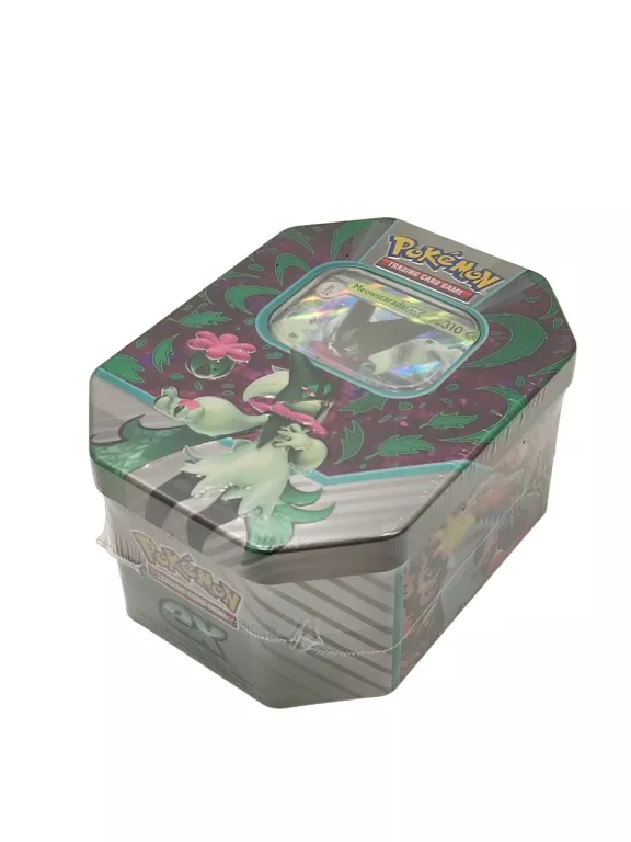 KARTY POKEMON TCG TIN PUSZKA MEOWSCRARADA EX ZIELONE