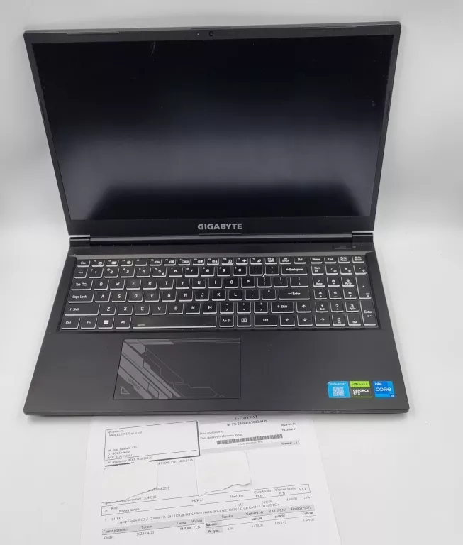 LAPTOP GIGABYTE G5 I5-12500H 16GB 512GB RTX4050 144HZ WIN11/ GW2025!