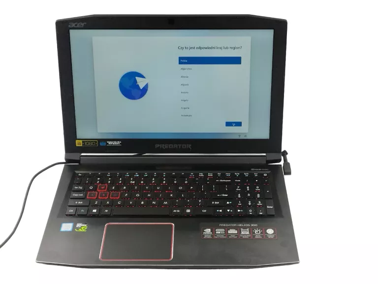 LAPTOP ACER PREDATOR HELIOS 300 GTX 1050 TI 8GB RAM I5-8300H
