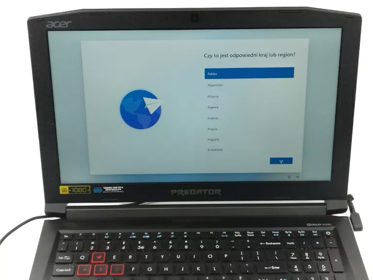 LAPTOP ACER PREDATOR HELIOS 300 GTX 1050 TI 8GB RAM I5-8300H