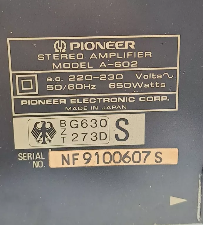 WZMACNIACZ PIONEER A-602