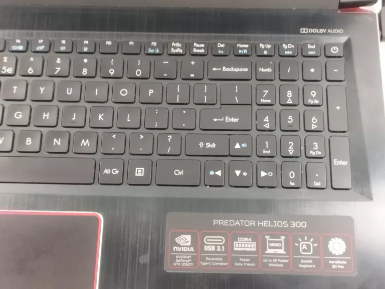 LAPTOP ACER PREDATOR HELIOS 300 GTX 1050 TI 8GB RAM I5-8300H