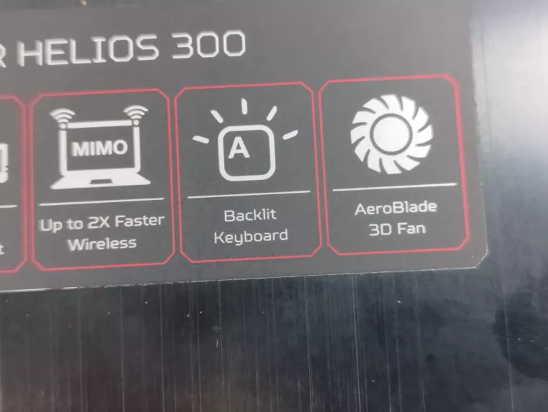 LAPTOP ACER PREDATOR HELIOS 300 GTX 1050 TI 8GB RAM I5-8300H