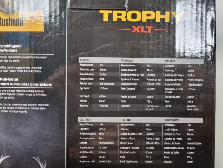 LORNETKA BUSHNELL TROPHY XLT 10X42