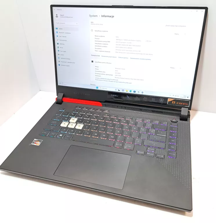 LAPTOP ASUS ROG STRIX G513 KOMPLET GWARANCJA