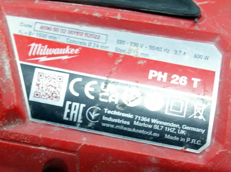 PRAKTYCZNA MŁOTOWIERTARKA MILWAUKEE PH 26 T