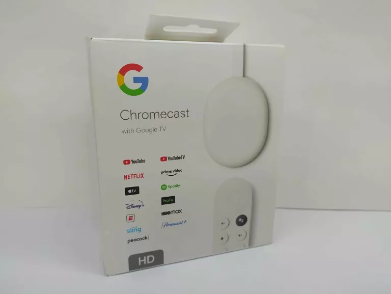 ODTWARZACZ MULTIMEDIALNY GOOGLE CHROMECAST 4 HD SMART TV WI-FI ZESTAW!