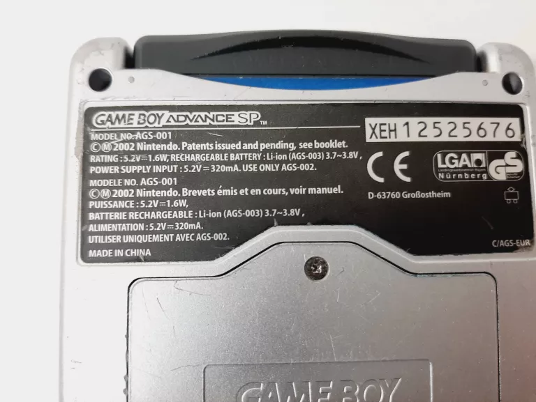 KONSOLA NINTENDO GAMEBOY ADVANCE SP AGS-001