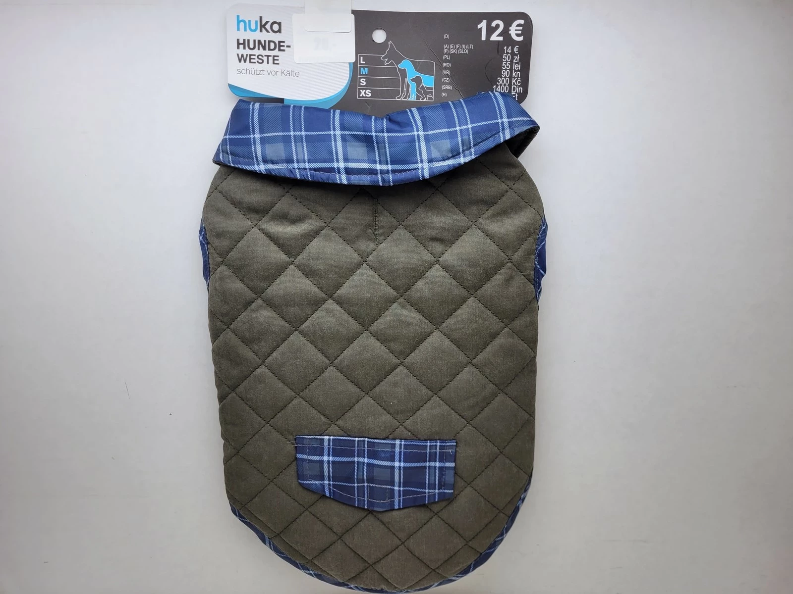 ubranko-dla-psa-khaki-krata-rozmiar-m-ean-gtin-5905280931547