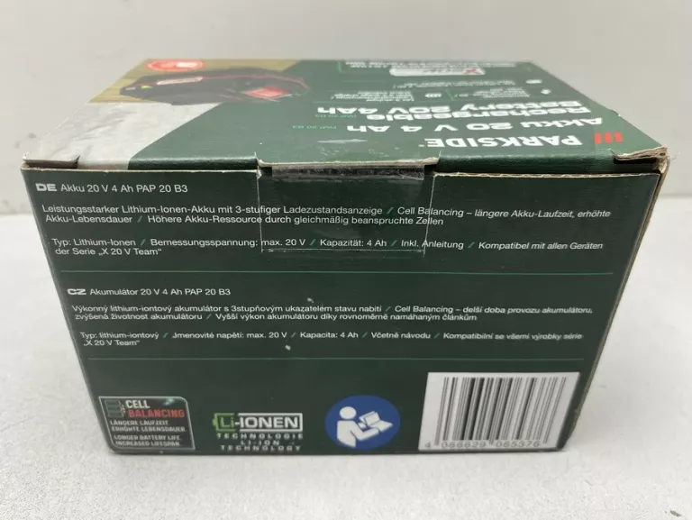 BATERIA PARKSIDE AKKU 20V 4 AH PAP 20 B3