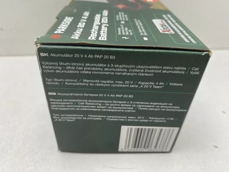 BATERIA PARKSIDE AKKU 20V 4 AH PAP 20 B3
