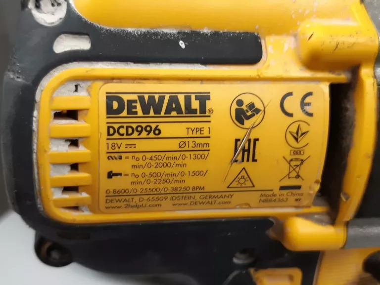 WKRĘTARKA DEWALT DCD996 W WALIZCE + AKUMULATOR