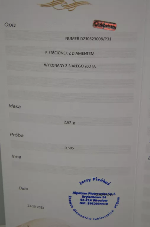 zloty-pierscionek-z-brylantem-585-14k-267g-0035ct-r8-ean-gtin-5905868206098