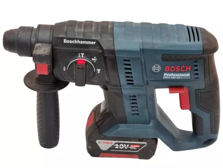 MŁOTOWIERTARKA BOSCH GBH 18V-20 600W SDS PLUS 1,7J 1800RPM +AKU 4AH 10V