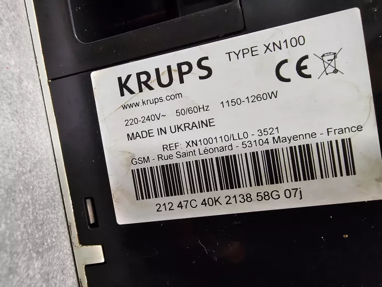 EKSPRES KAPSUŁKOWY KRUPS INISSIA XN1001