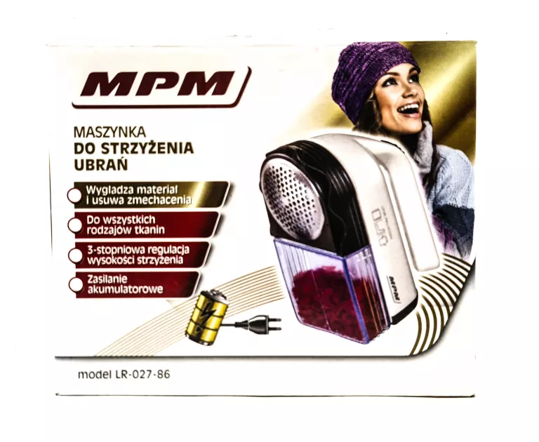 MASZYNKA STRZYŻARKA GOLARKA DO UBRAŃ MPM LR-027-86