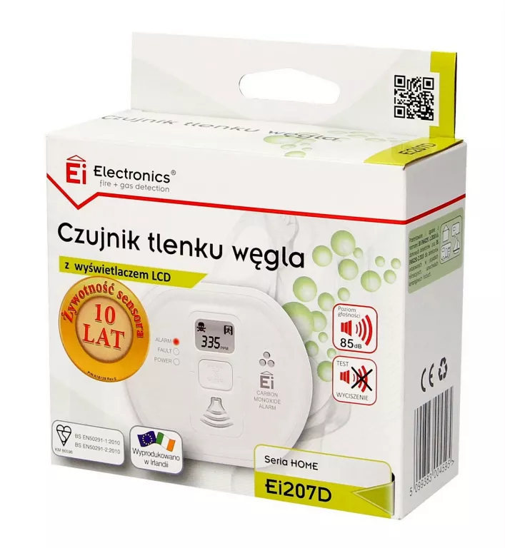 CZUJNIK TLENKU WĘGLA CZADU Z WYŚWIETLACZEM EI207D