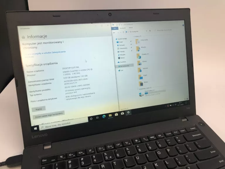 LAPTOP LENOVO THINKPAD T460 I5-6200U 8GB RAM 240GB SSD