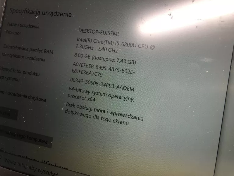LAPTOP LENOVO THINKPAD T460 I5-6200U 8GB RAM 240GB SSD