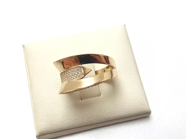 PRZEPIĘKNY PIERŚCIONEK ZŁOTO Pierścionki, obrączki