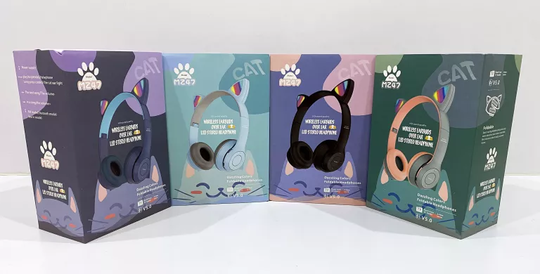 SŁUCHAWKI BT CAT MZ47 KOCIE USZY