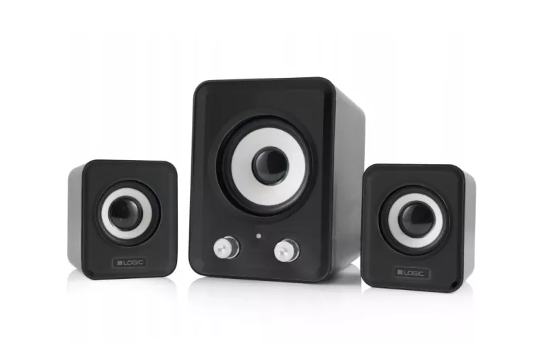 LOGIC LS-20 CZARNE GŁOŚNIKI 2.1 PC