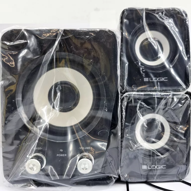 LOGIC LS-20 CZARNE GŁOŚNIKI 2.1 PC