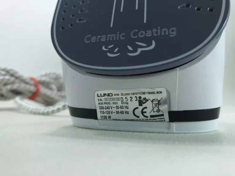 ŻELAZKO TURYSTYCZNE LUND 68100 (1100 W)