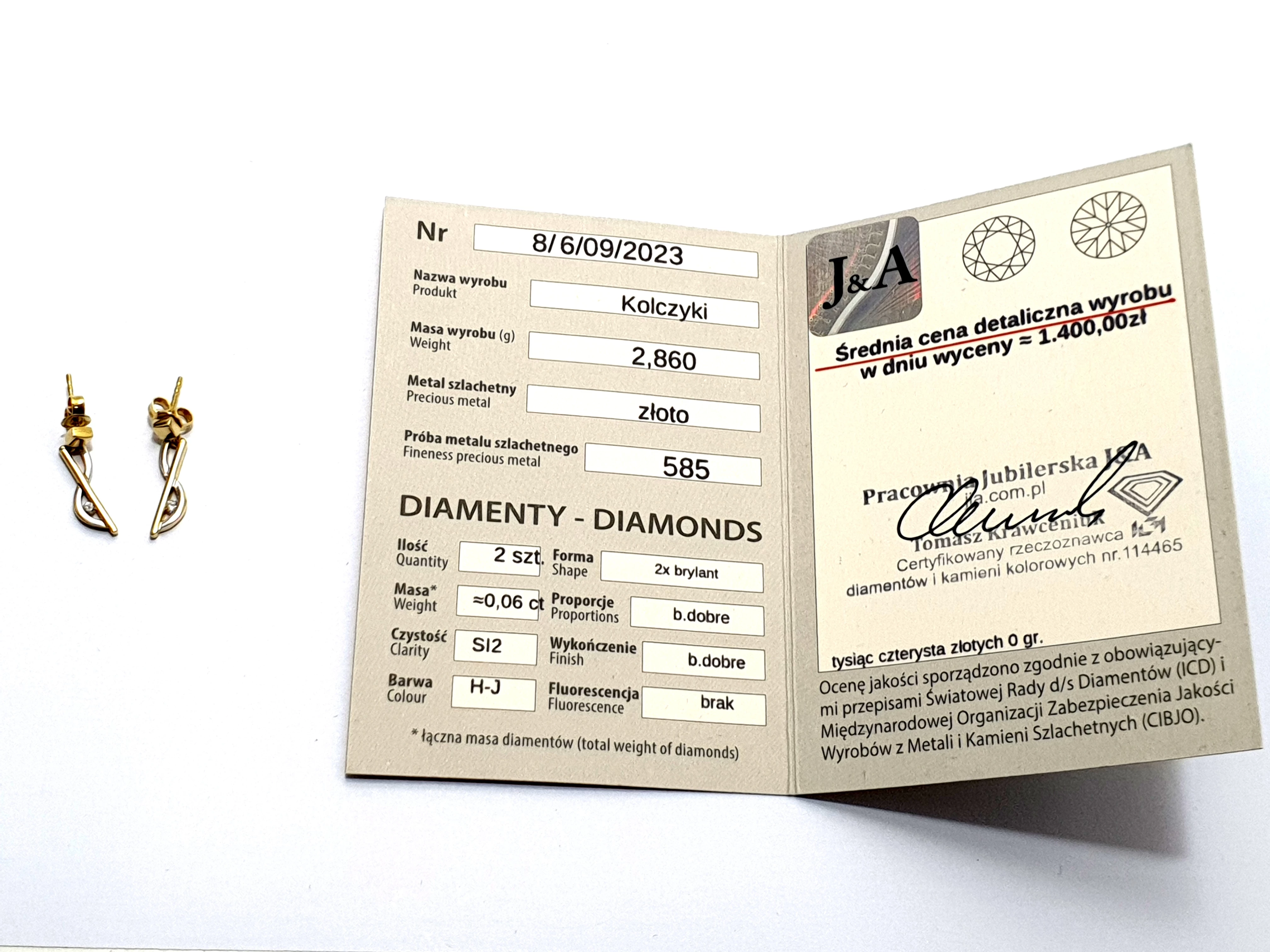 zlote-kolczyki-z-brylantami-2x08cm-pr585-286g-stan-uzywany