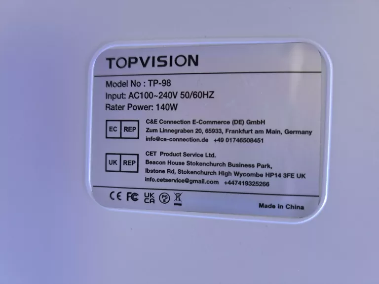 PROJEKTOR TOPVISION TP-98 FULL HD 4K