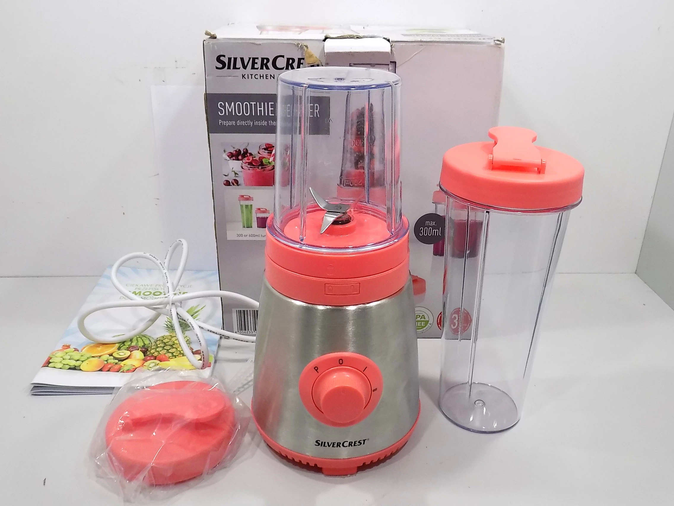 BLENDER DO SMOOTHIE SILVERCREST SSME 250 A4 ZESTAW Blendery