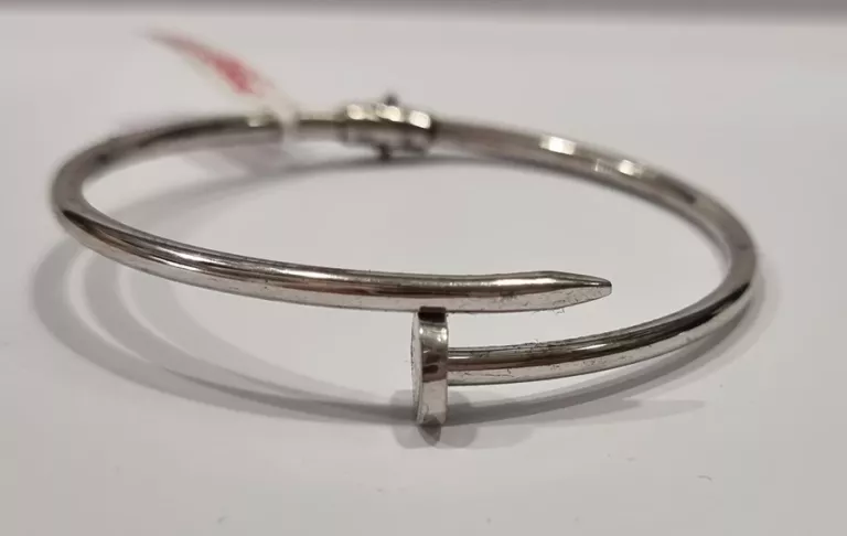 SREBRNA BRANSOLETKA GWÓŹDŹ 925/8,40G/14CM