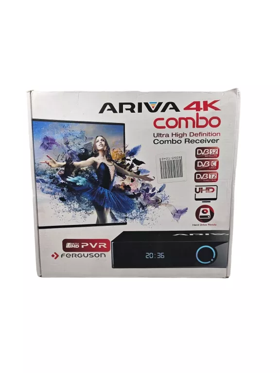 DEKODER/TUNER FERGUSON ARIVA 4K COMBO KOMPLET