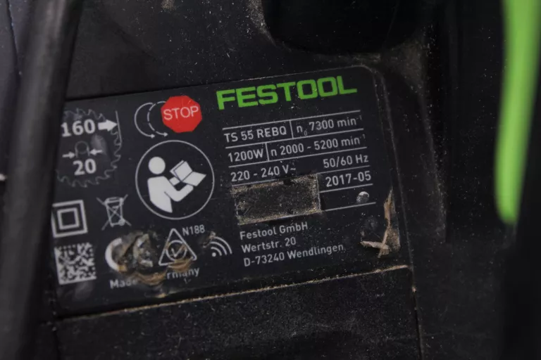 PIŁA/ ZAGŁĘBIARKA  FESTOOL TS 55 REBQ WALIZKA