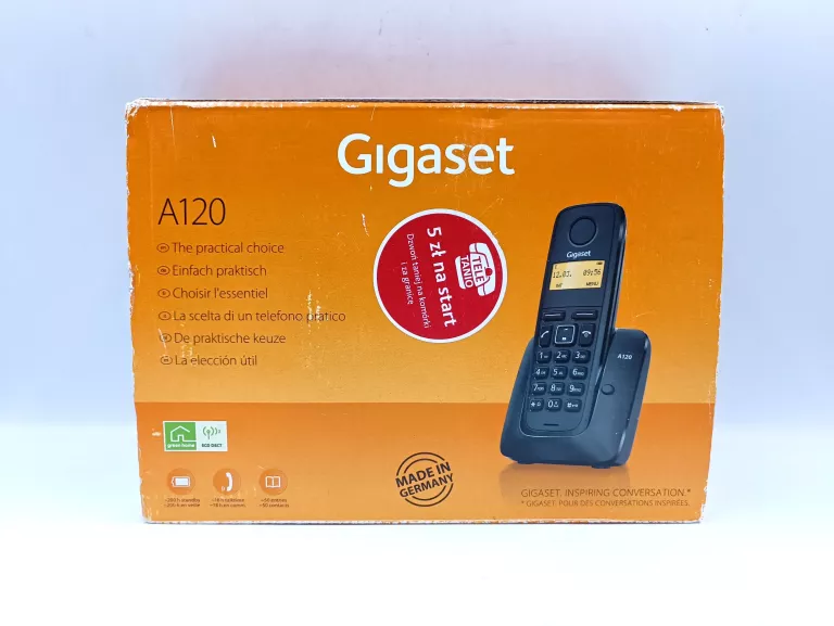 TELEFON STACJONARNY GIGASET A120 KPL STAN IDEALNY!