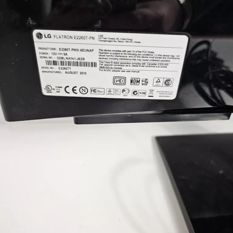 MONITOR LG FLATRON E2260 Monitory Loombard.pl