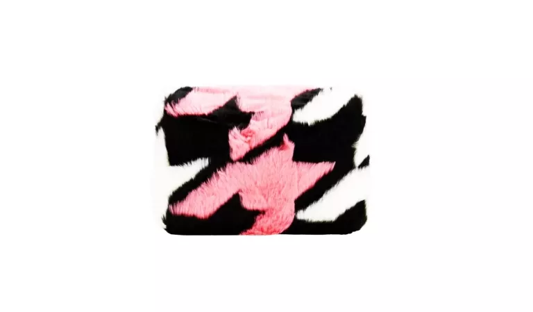 TOREBKA GUESS Z FUTERKIEM CZERŃ BIEL MAGENTA