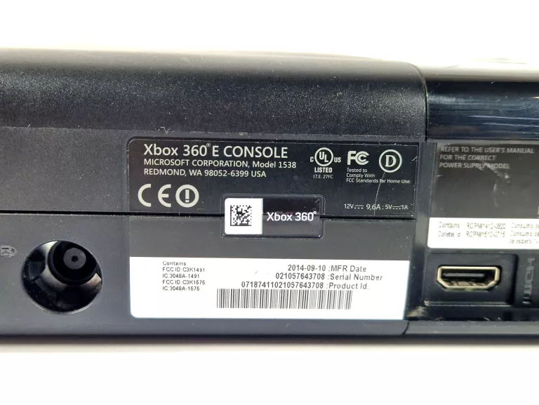 KONSOLA XBOX 360 E CONSOLE MODEL 1538 KINECT PAD OKABLOWANIE Loombard.pl