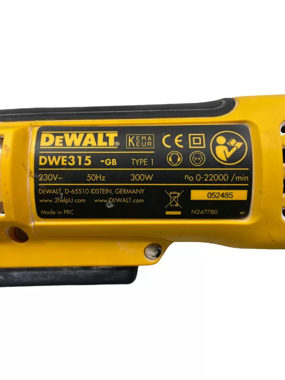 DEWALT SZLIFIERKA WIELOFUNKCYJNA DWE 315 KT