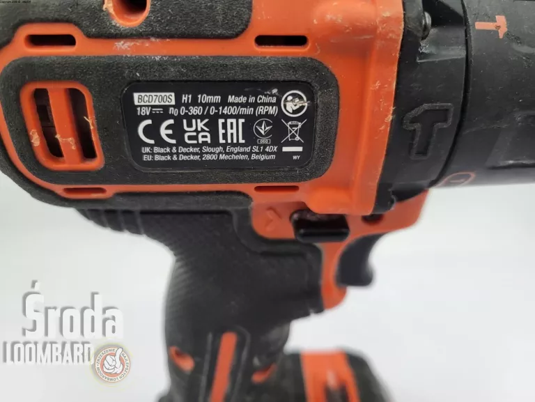 WKRĘTARKA BLACK + DECKER BCD700S KOMPLET