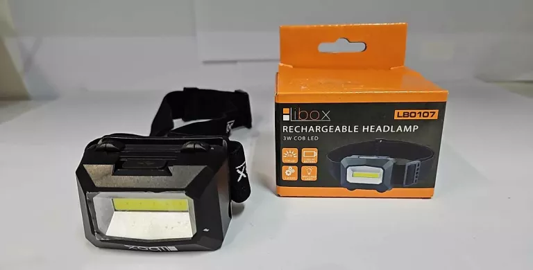 LATARKA AKUMULATOROWA CZOŁÓWKA LED USB1200 MAH