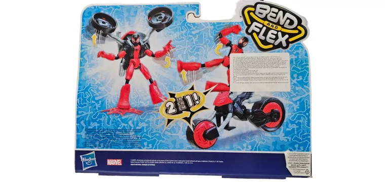 MARVEL FIGURKA 15CM BEND AND FLEX SPIDERMAN Z MOTOREM