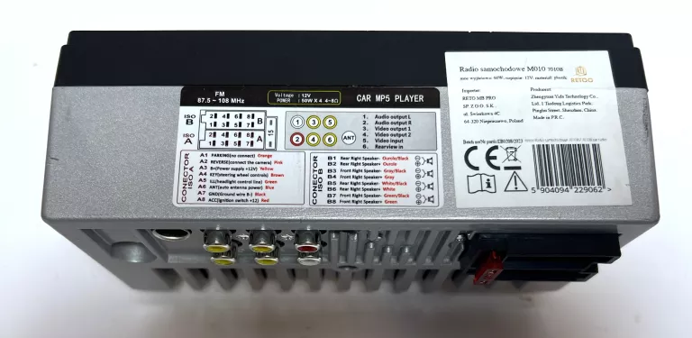 RADIO SAMOCHODOWE 7012B - ZESTAW