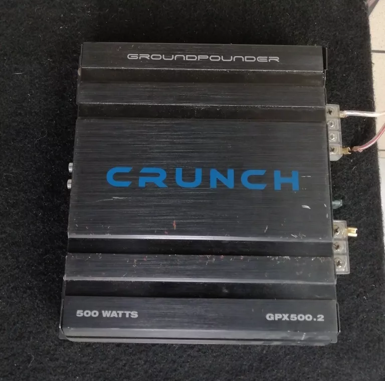 WZMACNIACZ CRUNCH GPX500,2 + SKRZYNIA BASOWA MAGNAT PRO CHARGER 130 1200W