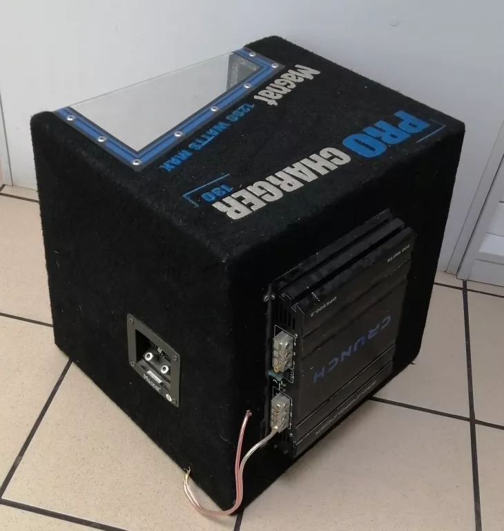 WZMACNIACZ CRUNCH GPX500,2 + SKRZYNIA BASOWA MAGNAT PRO CHARGER 130 1200W