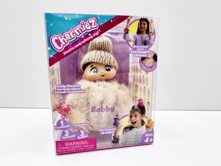 MINI LALECZKA Z AKCESORIAMI/BRANSOLETKĄ CHARMIEZ SAMMY LOSOWY KOLOR