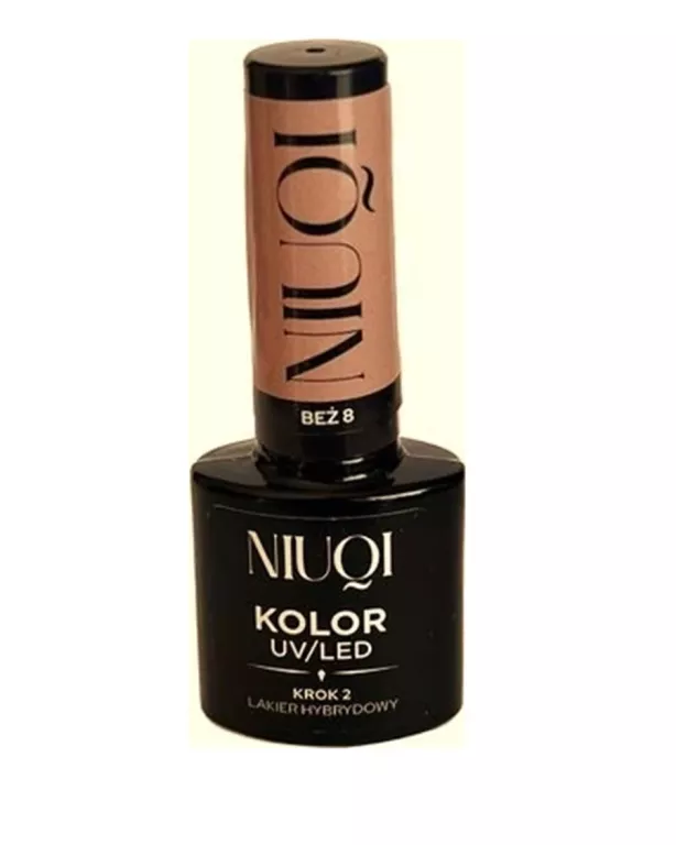 NIUQI LAKIER HYBRYDOWY 5ML UV/LED BEŻ 8 BEŻOWY